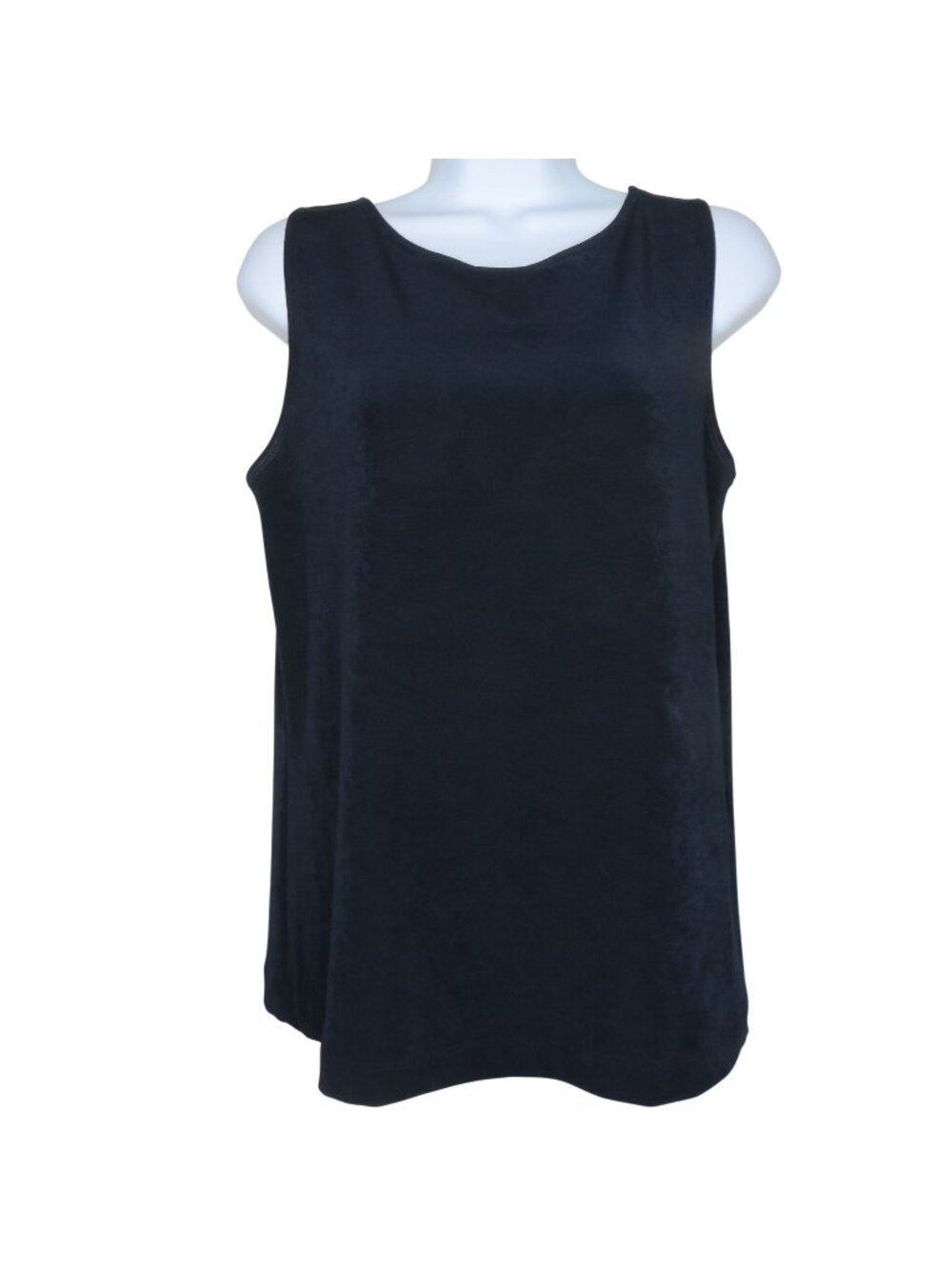 Chicos Travelers Essentials Reversible Tank Top Blue India Ink Size 1 US 8/10